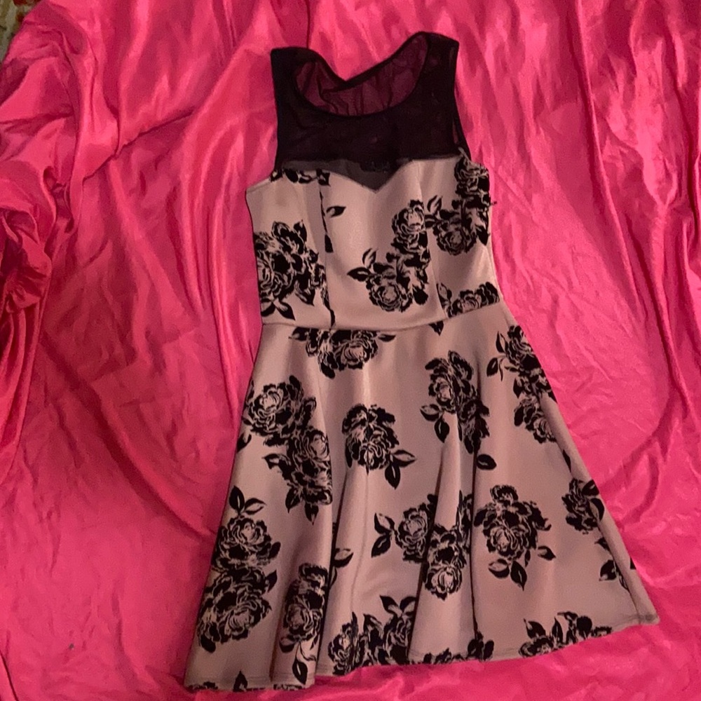 Pink flower dress